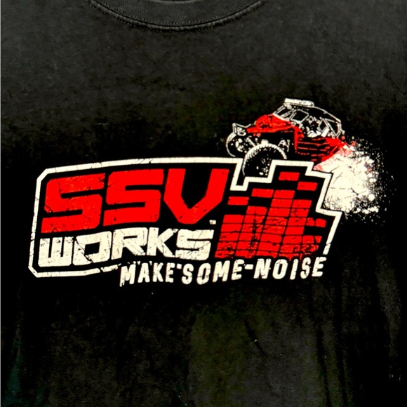 SSV Works Polaris RZR Off Road Racing 4X4 Black Men’s 2XL T-Shirt - Picture 3 of 5